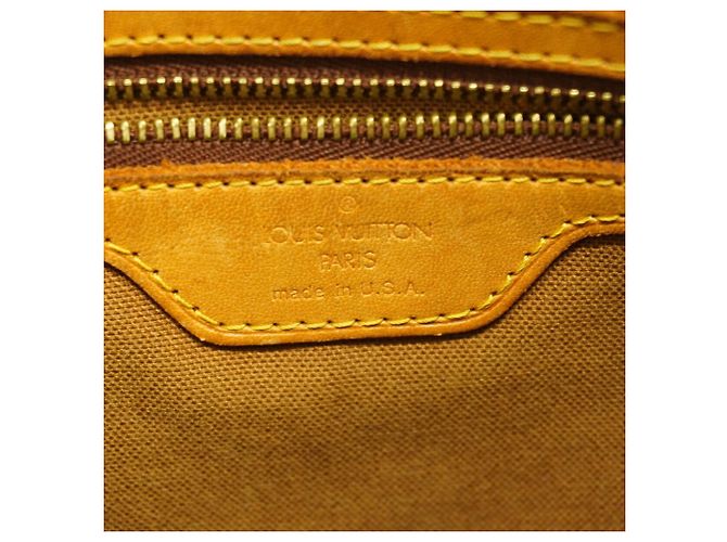 Borsa Cabas Piano Monogram Louis Vuitton M51148 Marrone - vista 5