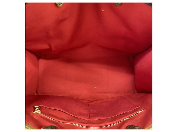 Borsa Tote Louis Vuitton Monogram Giant Reverse OnTheGo GM Marrone - vista 4