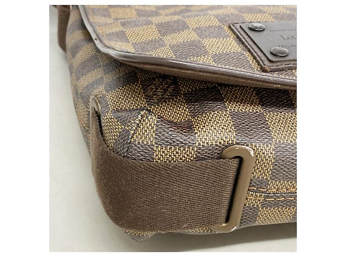 Borsa a tracolla Louis Vuitton Damier Brooklyn PM - Ebene Damier ebene - vista 8