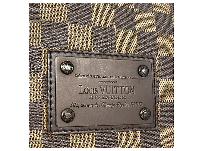 Borsa a tracolla Louis Vuitton Damier Brooklyn PM - Ebene Damier ebene - vista 9