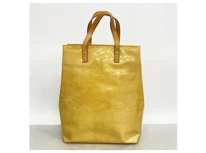 Borsa Tote Louis Vuitton Vernis Lead MM Beige - vista 12