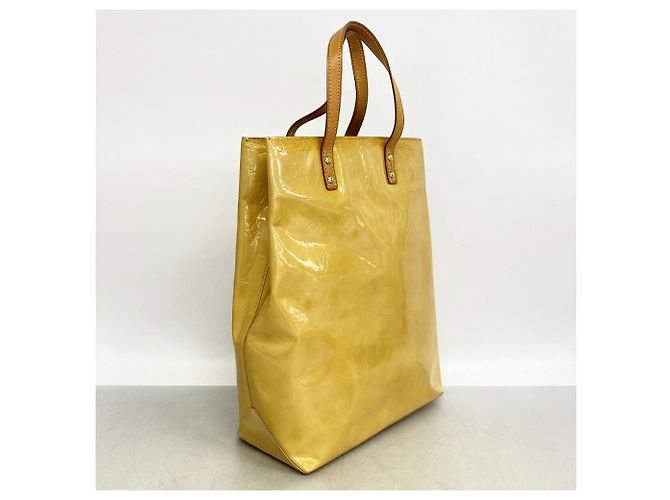Borsa Tote Louis Vuitton Vernis Lead MM Beige - vista 2