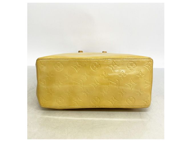 Borsa Tote Louis Vuitton Vernis Lead MM Beige - vista 3