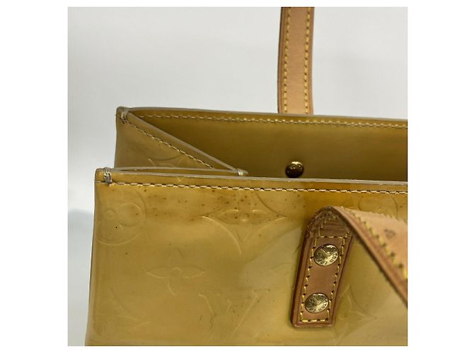 Borsa Tote Louis Vuitton Vernis Lead MM Beige - vista 6