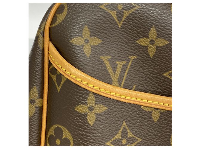 Borsa Louis Vuitton Monogram Deauville Marrone - vista 10