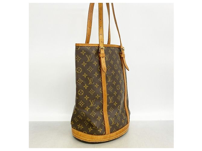 Borsa Tote Louis Vuitton Monogram Bucket GM Marrone - vista 2