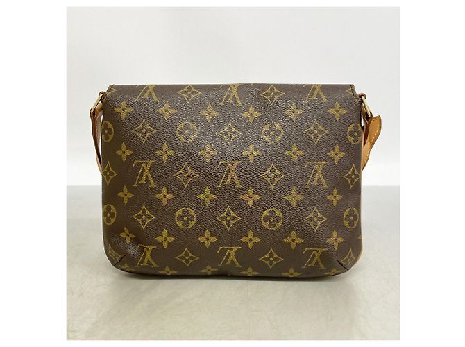 Borsa a tracolla Louis Vuitton Monogram Musette Tango con tracolla corta Marrone - vista 10
