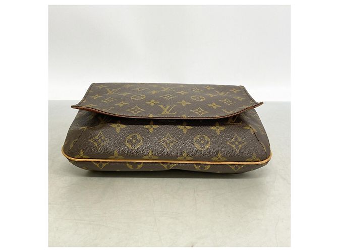 Borsa a tracolla Louis Vuitton Monogram Musette Tango con tracolla corta Marrone - vista 3