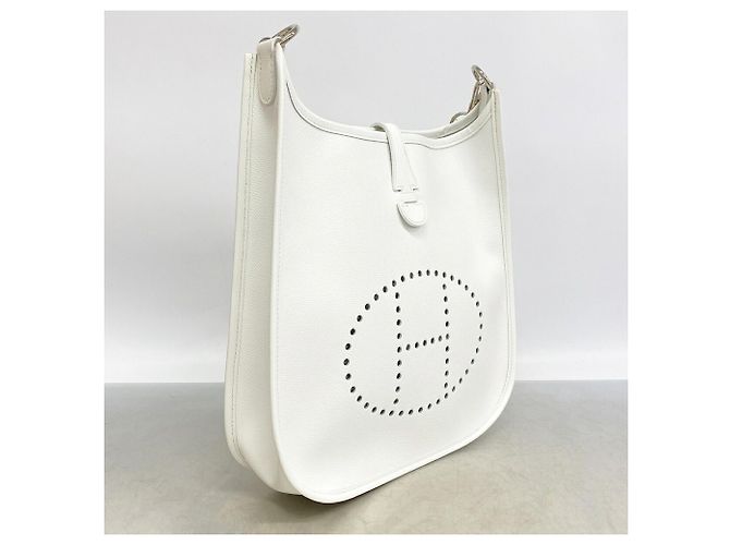Hermès Borsa a tracolla Hermes Evelyne 1 PM Bianco - vista 2