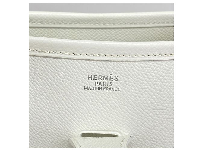 Hermès Borsa a tracolla Hermes Evelyne 1 PM Bianco - vista 5