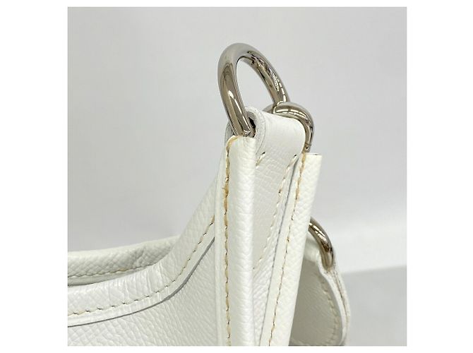 Hermès Borsa a tracolla Hermes Evelyne 1 PM Bianco - vista 6