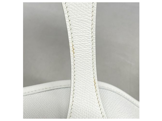Hermès Borsa a tracolla Hermes Evelyne 1 PM Bianco - vista 8
