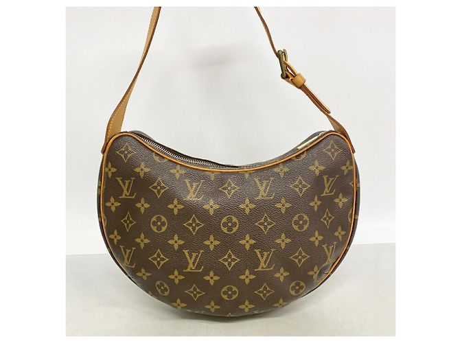 Borsa a tracolla Louis Vuitton Monogram Croissant MM Marrone - vista 10