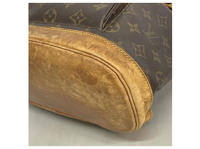 Zaino Louis Vuitton Monogram Montsouris MM Marrone - vista 11