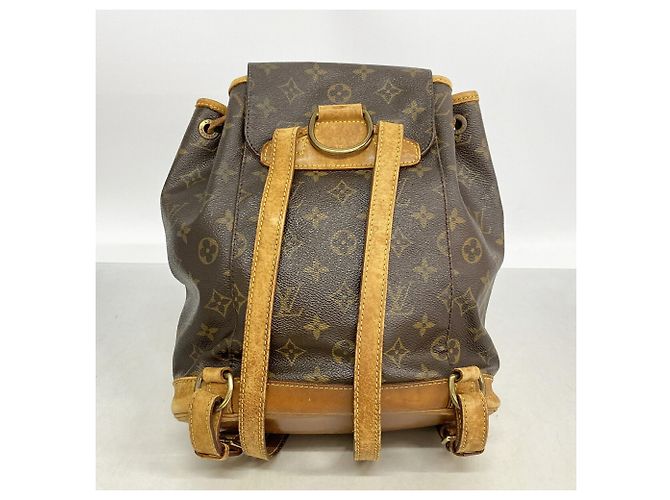 Zaino Louis Vuitton Monogram Montsouris MM Marrone - vista 13