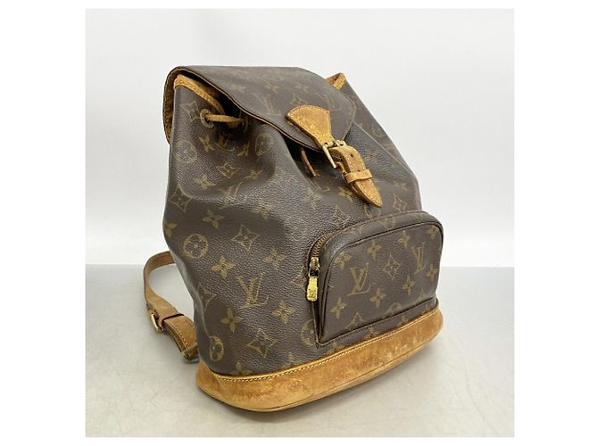 Zaino Louis Vuitton Monogram Montsouris MM Marrone - vista 2