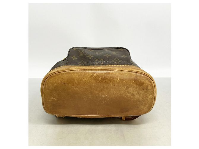 Zaino Louis Vuitton Monogram Montsouris MM Marrone - vista 3