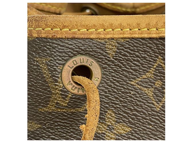 Zaino Louis Vuitton Monogram Montsouris MM Marrone - vista 8