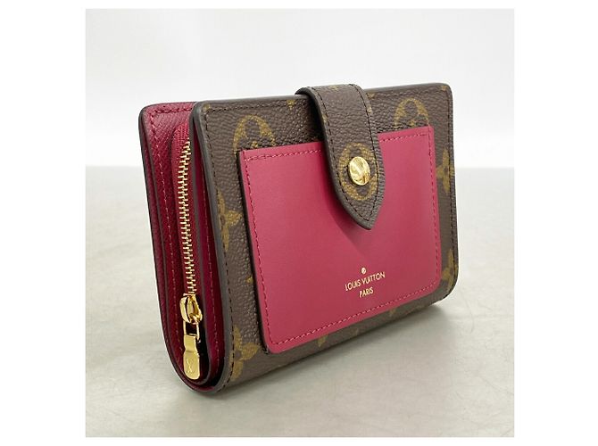 Louis Vuitton Monogram Portefeuille Juliette Wallet Marrone Fuschia - vista 2