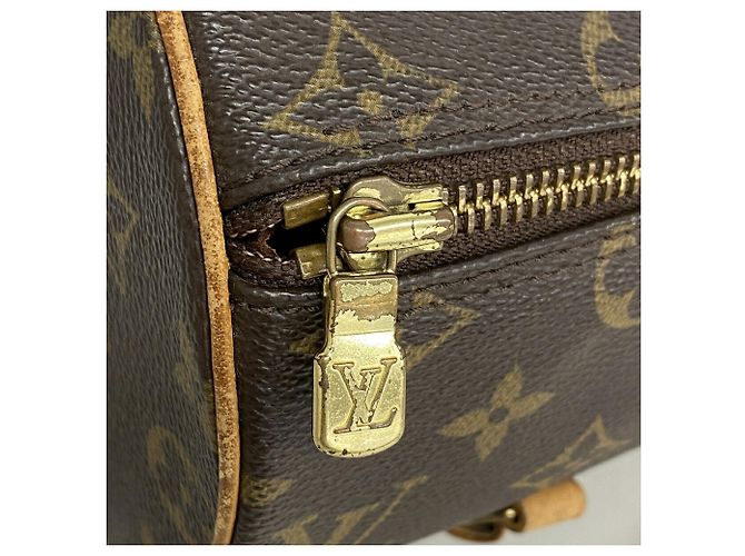 Borsa Louis Vuitton Monogram Papillon 26 Marrone - vista 7