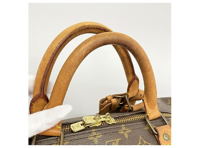 Louis Vuitton Brown Boston Monogram Keepall 60 Marrone - vista 9
