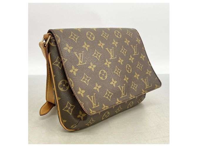 Borsa a tracolla Louis Vuitton Monogram Musette Tango Marrone - vista 2