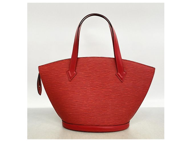 Borsa Louis Vuitton Epi Saint Jacques Rosso - vista 10
