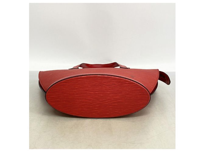 Borsa Louis Vuitton Epi Saint Jacques Rosso - vista 3