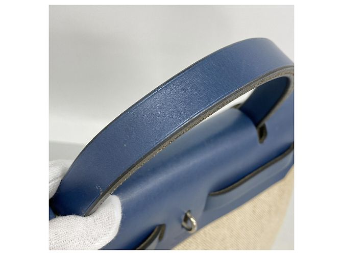 Hermès Hermes Herbag PM Handtasche Blau - Ansicht 10