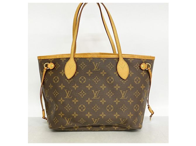 Borsa Tote Louis Vuitton Monogram Neverfull PM Marrone - vista 11