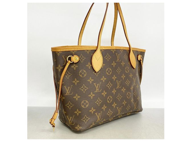 Borsa Tote Louis Vuitton Monogram Neverfull PM Marrone - vista 2