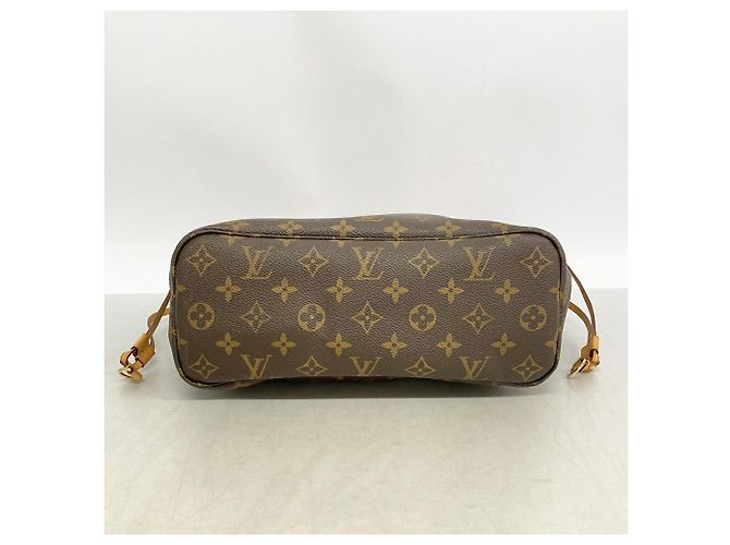 Borsa Tote Louis Vuitton Monogram Neverfull PM Marrone - vista 3