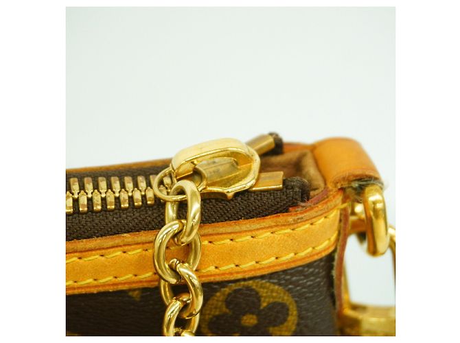 Borsa Louis Vuitton Monogram Palermo PM Marrone - vista 8