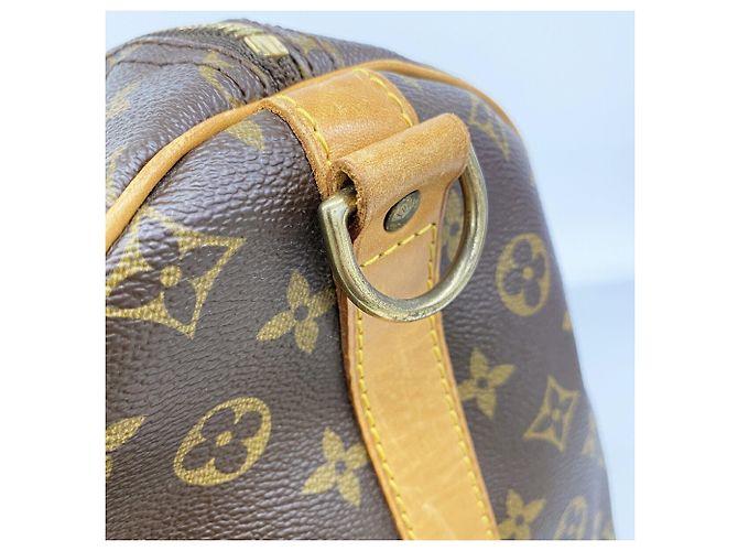 Louis Vuitton Boston Monogram Keepall Bandoulière 55 Marrone - vista 10
