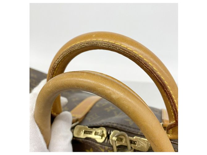 Louis Vuitton Boston Monogram Keepall Bandoulière 55 Marrone - vista 11