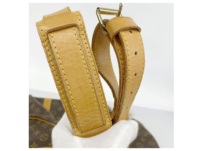 Louis Vuitton Boston Monogram Keepall Bandoulière 55 Marrone - vista 12