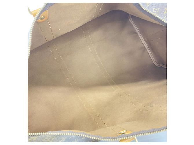 Louis Vuitton Boston Monogram Keepall Bandoulière 55 Marrone - vista 4