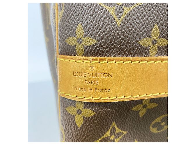 Louis Vuitton Boston Monogram Keepall Bandoulière 55 Marrone - vista 5
