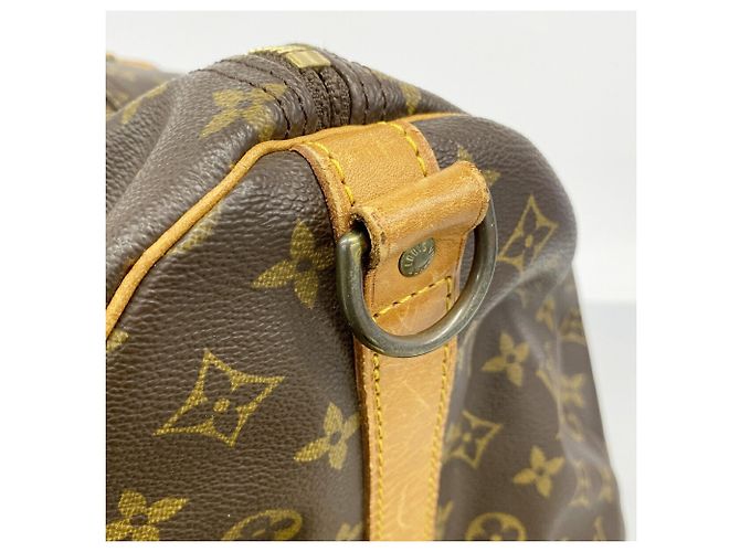 Louis Vuitton Boston Monogram Keepall Bandoulière 60 Marrone - vista 10