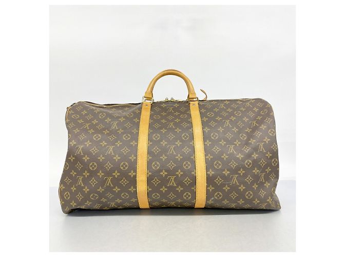 Louis Vuitton Boston Monogram Keepall Bandoulière 60 Marrone - vista 12