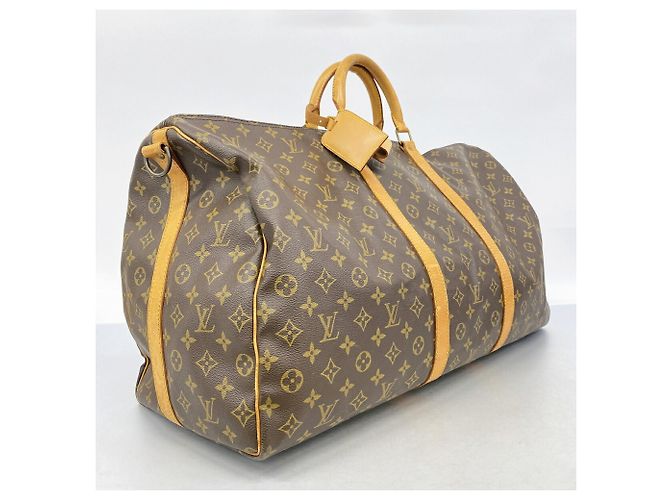 Louis Vuitton Boston Monogram Keepall Bandoulière 60 Marrone - vista 2