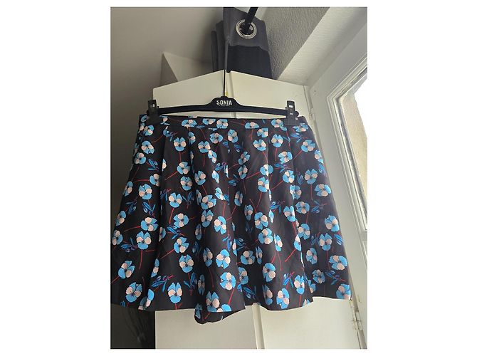 Sonia By Sonia Rykiel Pantaloncini floreali Nero Blu - vista 3
