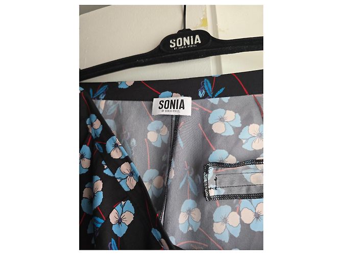 Sonia By Sonia Rykiel Pantaloncini floreali Nero Blu - vista 4