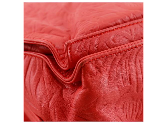 Loewe Flamenco Leather Medium Rosso - vista 6
