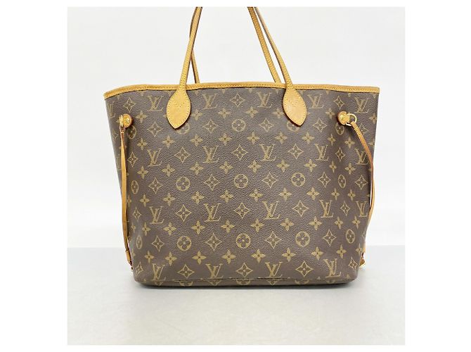 Borsa Tote Louis Vuitton Monogram Neverfull MM Marrone Fuschia - vista 11