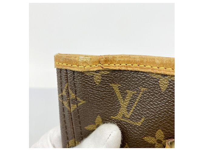 Borsa Tote Louis Vuitton Monogram Neverfull MM Marrone Fuschia - vista 7