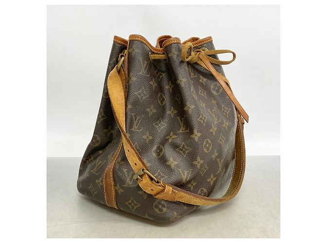 Noe Borsa a tracolla Louis Vuitton Monogram Petit Noé Marrone - vista 2