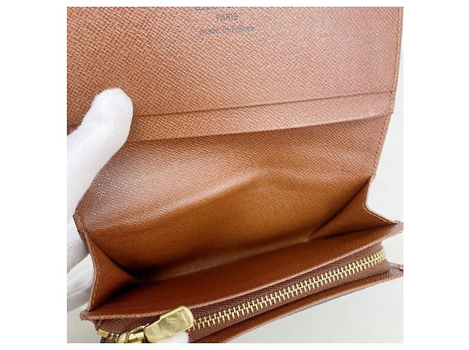 Louis Vuitton Monogram Portemonnaie Bietrezor Wallet Marrone - vista 3
