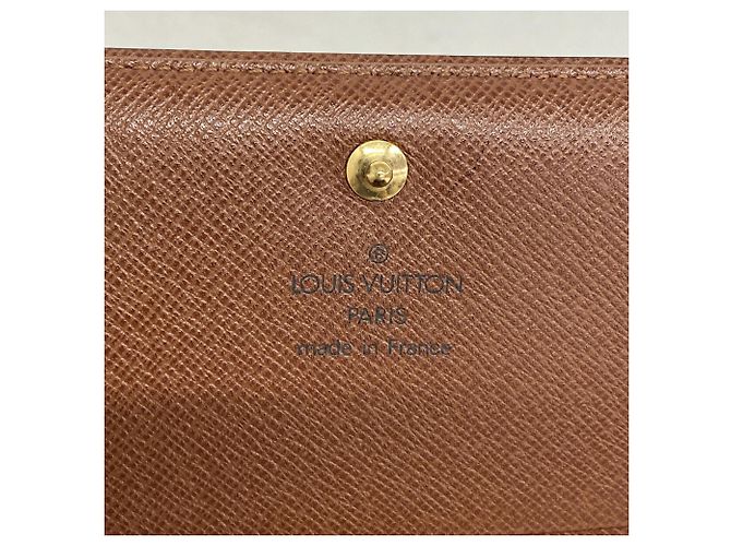 Louis Vuitton Monogram Portemonnaie Bietrezor Wallet Marrone - vista 4