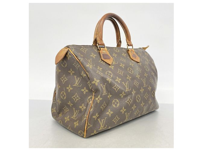 Borsa Louis Vuitton Monogram Speedy 30 Marrone - vista 2